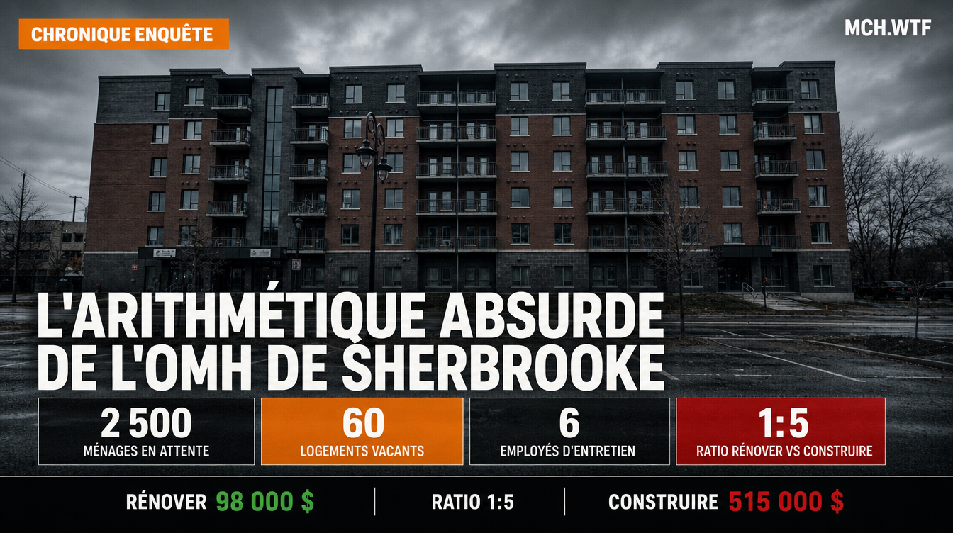 L'arithmétique absurde de l'OMH de Sherbrooke