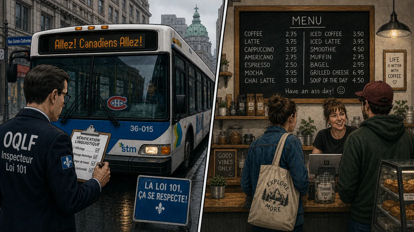 Contraste entre surveillance linguistique et indifférence