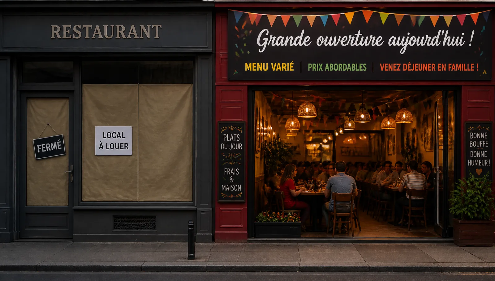 Le Gros Luxe est devenu un restaurant à déjeuner