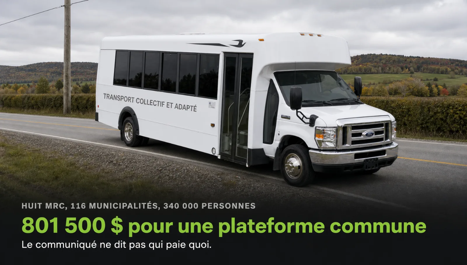 Huit MRC achètent le même logiciel. 801 500 $, et aucune ne dit ce qu'elle paie.