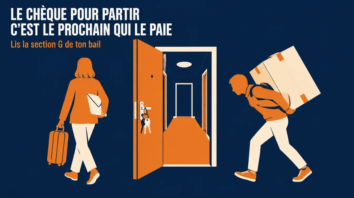 Le chèque pour partir, c'est le prochain locataire qui le paie
